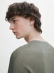 Светр з льону Massimo Dutti 912338505c56 L хакі (100005624) - зображення 3
