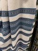 Етнічна вишита льняна скатертина Handmade в Українському стилі Синя - зображення 2