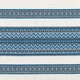 Етнічна вишита льняна скатертина Handmade в Українському стилі Синя - зображення 4