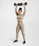 Спортивный топ с открытой спиной Gymshark b4a4uc57 XXL бежевый (100005803) - изображение 4