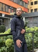 Мужской костюм Viter приталенная куртка-ветровка с регулируемым капюшоном и влагостойкие штаны с карманами демисезонная одежда для города и активного отдыха синий/S - изображение 2