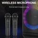 Акустическая система SING-E ZQS-8288 с двумя беспроводными микрофонами - изображение 4