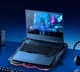 Кулер для ноутбука Hoco DH26 с активной системой охлаждения 8 вентиляторов RGB 2×USB с диагональю до 17″ Черный - изображение 7