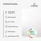 Инфракрасный настенный обогреватель Klarstein Wonderbeam 900 Вт панель обогрева для дома - изображение 5