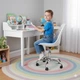Крісло обертове Just Sit RENO біло-синій - изображение 5