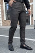 Штани slim fit Trend Collection 1259 чорно-коричневий 38 - зображення 9