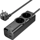 Мережевий фільтр Hoco NS10 Wisdom Black (638500) [154063] - зображення 4