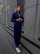 Жіночий велюровий костюм (кофта+штани+топ) Uaclothes 42-44 Синій (like36674-171001349) - изображение 1