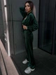 Жіночий велюровий костюм (кофта+штани+топ) Uaclothes 42-44 Зелений (like36677-171031349) - изображение 5