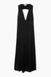 Сукня жіноча COS plunge open-back maxi dress 1183356001 42 Чорний - изображение 6