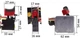 Кнопка с платой управления для гайковёрта Metabo SSD 18 LT 200 BL (343089690) (кн1711) - изображение 2