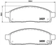 Тормозные колодки дисковые BRE P54 038 для MITSUBISHI L200 (MQ) 2004-2018 г. - изображение 2