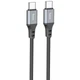 Дата кабель Hoco X86 Spear Type-C to Type-C 60W (1m) Black - зображення 1