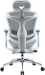 Крісло офісне з підставкою для ніг Sihoo DORO C300L Mesh White with footrest - зображення 2