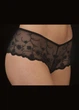 Кружевной комплект белья с push-up (бюстгальтер, трусики, подвязка) Selene 65B, S черный (14001) - изображение 5
