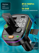 FM-трансмиттер Bluetooth 5.0 Hands-Free USB 3.1A + Type-C MicroSD RGB Черный - изображение 4