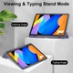 Чехол Tri-fold Clear Acrylic Lenovo Idea Tab 11" TB336FU, ZU / Tab K11 2nd Gen / Xiaoxin Pad 2025 с местом для стилуса Лавандово-серый - изображение 4