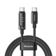 Кабель Mcdodo 240W Cab Vision USB-C to USB-C з OLED-дисплеєм, 5A, PD Fast Charge, нейлонова оплітка, 1.2 м CA-8900 - зображення 1