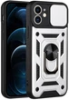 Протиударний броньований чохол із захистом камери для iPhone 11 Armor Case Keysion silver - изображение 7