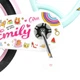 Детский двухколёсный велосипед Corso Emily 20" ML-20547 для девочек, с корзинкой и багажником, ручной и ножной тормоз - изображение 7