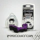 Капа для бокса и ММА Predator трёхслойная с гелевым слоем, усиленная защита челюсти, канал для дыхания, футляр в комплекте, черно-фиолетовая - изображение 1