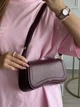 Жіноча сумка JW PEI Joy Bag бордовий колір - изображение 4