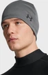 Шапка UA Storm Beanie серый мужская для спорта утепленная водонепроницаемая шапка для активного отдыха - изображение 2