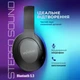 Навушники Bluetooth WALKER WBT-75 Black бездротові накладні з мікрофоном AUX Type-C - изображение 4