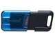 Флеш накопитель USB 128Gb DataTraveler 80 M, Black/Blue Kingston (2000003388653) - изображение 1