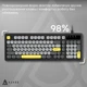 Клавиатура Ajazz AF98 USB UA Black/Grey/Yellow (AF98-BGY) - изображение 3