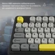 Клавиатура Ajazz AF98 Plus Wireless/Bluetooth/USB UA Black/Grey/Yellow (AF98-PLUS-BGY) - изображение 7