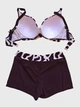 Жіночий купальник з шортами Fuba 26110-1 кремовий-коричневий XL - зображення 7