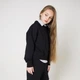 Худи трикотажное OVERSIZE SHORT, SmileTime черное размер 128 (SX29-13-1) - изображение 2