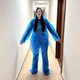 Дождевик с брюками полиэтиленовый водонепроницаемый 2в1 Raincoat Set, защитный дождевой костюм (штаны + куртка) с капюшоном от дождя и влаги, унисекс, размер универсальный Голубой, AH-146-Blue - изображение 4