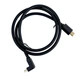 Кабель UGREEN HDMI 4K Cable Male to Male 90 Degree Black 1м - зображення 3