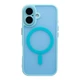 Чохол Premium TPU+PC Magnetic Matte Camera Lens with Magsafe для iPhone 16 Blue - зображення 1