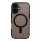 Чохол Premium TPU+PC Magnetic Matte Camera Lens with Magsafe для iPhone 16 Black - изображение 1