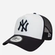 Czapka z daszkiem z siatką New Era Team Block Trucker Nyy 12380796 One Size Granatowy/Biały - obraz 1