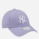 Czapka z daszkiem damska New Era Wmns League Ess 940 Nyy Lvd 60222524 One Size Fioletowa - obraz 4