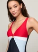 Купальник слитный женский Tommy Hilfiger 136186303 XS Синий/Красный (1159853685) - изображение 4