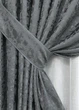 Комплект готовых штор VR-Textil Лен мрамор Pavliani ХО № 1262ш Графитовый 150х280 см 2 шт (33-0106) - изображение 5
