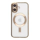 Чохол TPU Metallic Full Camera with Magsafe для iPhone 16 Gold - изображение 1