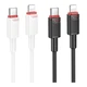 Кабель для зарядки и передачи данных USB Borofone BX110 Premium PD27W Type-C to Lightning 1метр Black - изображение 2