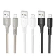 Кабель для заряджання та передачі даних USB Borofone BX116 Fast charging 2.4A USB to Lightning 1метр Black - зображення 2