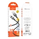 Кабель для заряджання та передачі даних USB Hoco X109 Silicone 2.4A USB to Lightning 3m Black - зображення 1