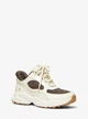 Кроссовки женские Michael Kors Katrina Mixed-Media Trainer, Beige-Brown, 37 - изображение 1