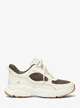 Кроссовки женские Michael Kors Katrina Mixed-Media Trainer, Beige-Brown, 37 - изображение 2