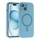 Чохол Glow Silicone Case Full Camera with Magsafe для iPhone 15 Yellow - зображення 3