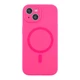 Чохол Glow Silicone Case Full Camera with Magsafe для iPhone 15 Hot pink - изображение 1