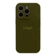 Чохол Silicone Case Full Size with Frame для iPhone 16 Pro Max 45.Army Green - изображение 1